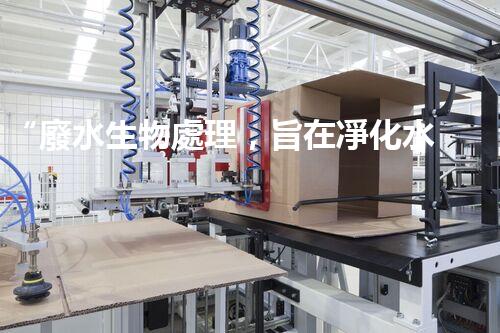 “廢水生物處理，旨在凈化水源，守護碧水藍天”